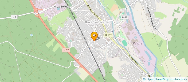 localisation de l'entreprise PHIL'ELEC à THAON-LES-VOSGES