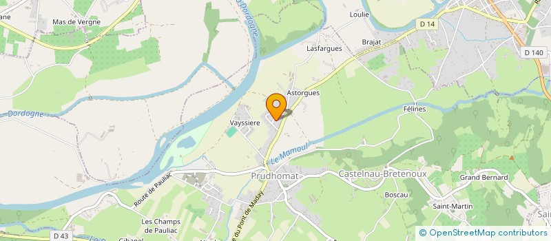 localisation de l'entreprise PHIL ET VINCE  PRUDHOMAT