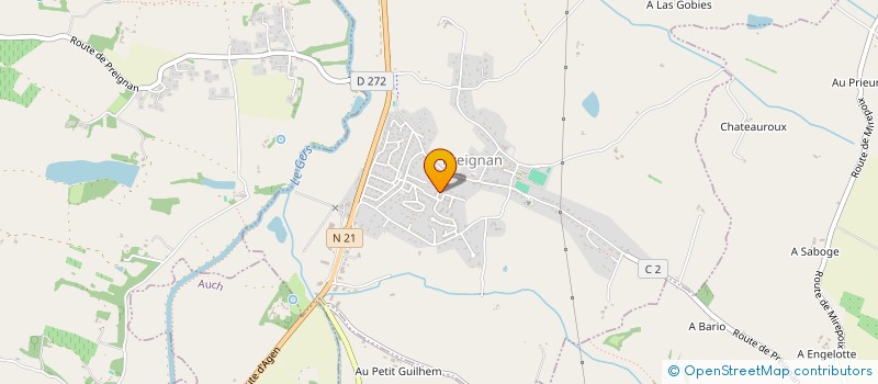 localisation de l'entreprise PHIL & FILS  PREIGNAN