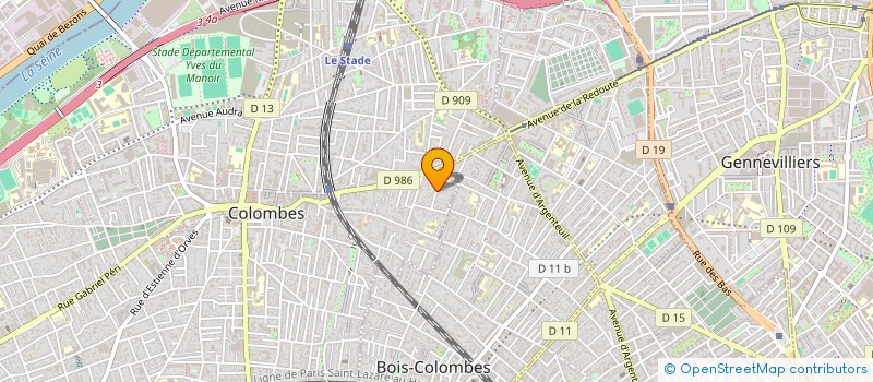 localisation de l'entreprise PHIL'HOCHE  COLOMBES