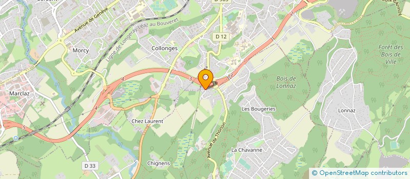 localisation de l'entreprise PHIL LUMIERE  ALLINGES