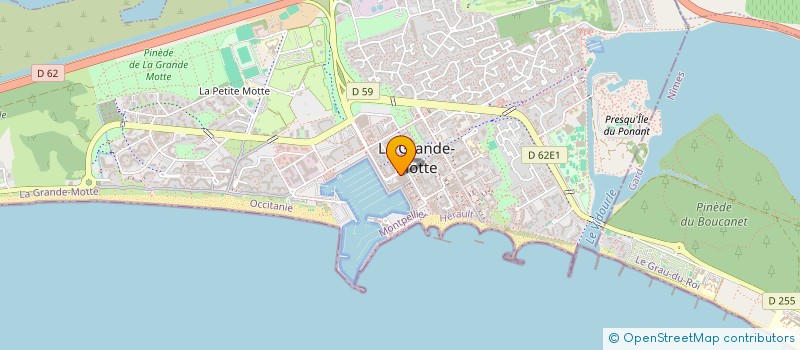 localisation de l'entreprise PHIL MARINE à LA GRANDE-MOTTE