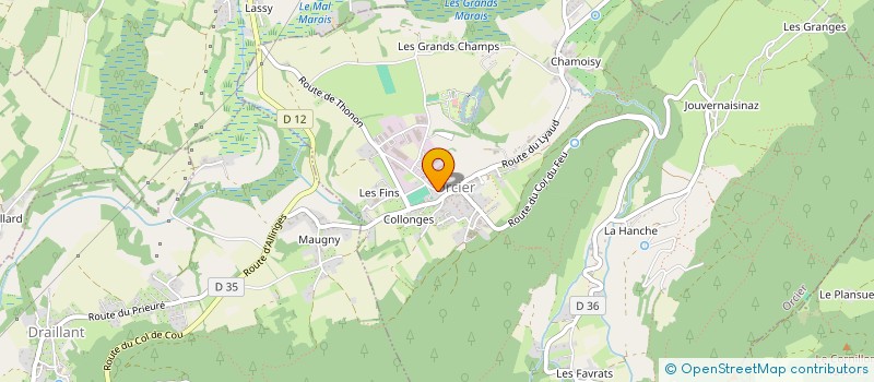 localisation de l'entreprise PHIL MULTI TRAVAUX  ORCIER