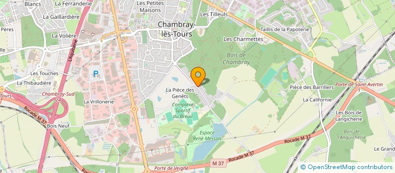 localisation de l'entreprise PHIL PAT  CHAMBRAY-LES-TOURS