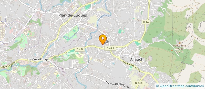 localisation de l'entreprise PHIL'PEINTURES  ALLAUCH