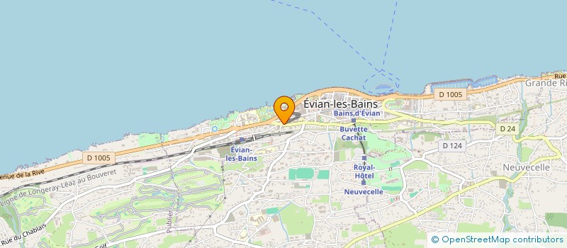 localisation de l'entreprise PHIL&VAL 62  EVIAN-LES-BAINS