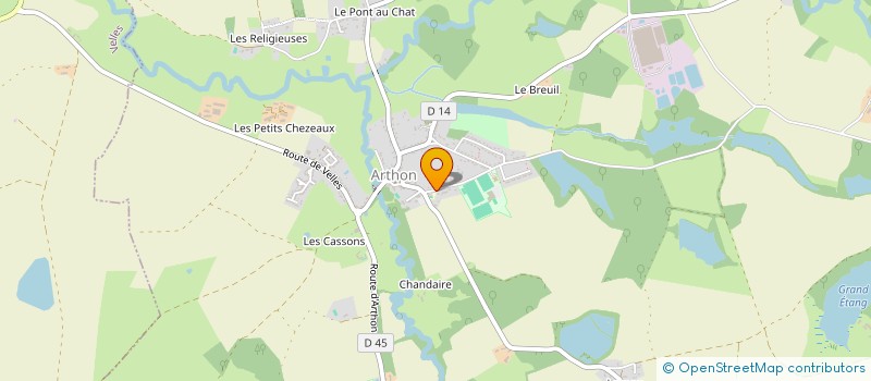 localisation de l'entreprise PHILAC à ARTHON