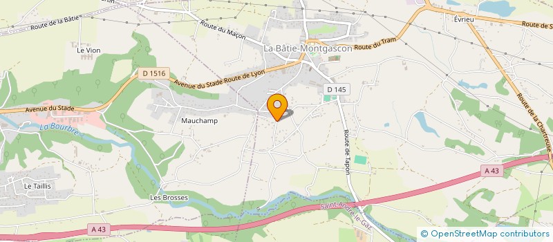 localisation de l'entreprise PHILAE  LA BATIE-MONTGASCON