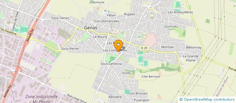 localisation de l'entreprise PHILAE  GENAS