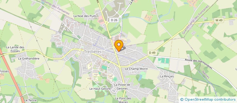 localisation de l'entreprise PHILAE  TREILLIERES