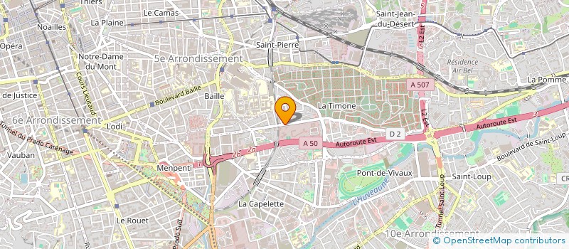 localisation de l'entreprise PHILAE à MARSEILLE