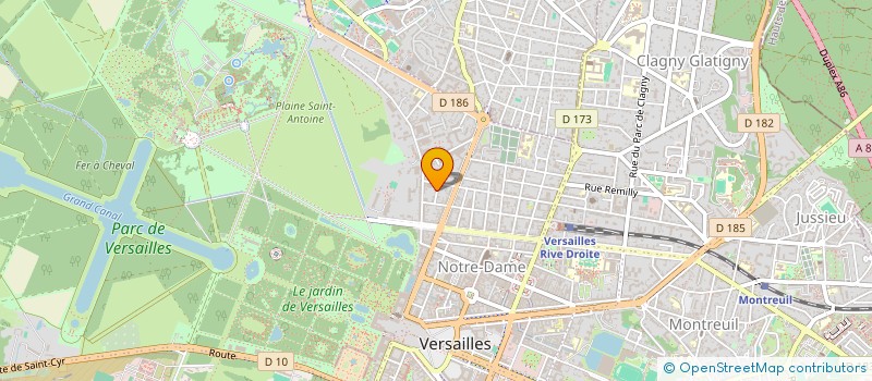 localisation de l'entreprise PHILAE INVEST à VERSAILLES