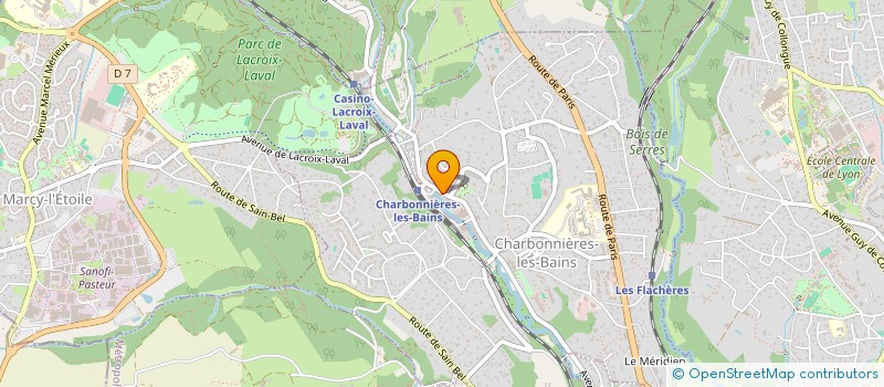 localisation de l'entreprise PHILAE INVESTISSEMENT  CHARBONNIERES-LES-BAINS