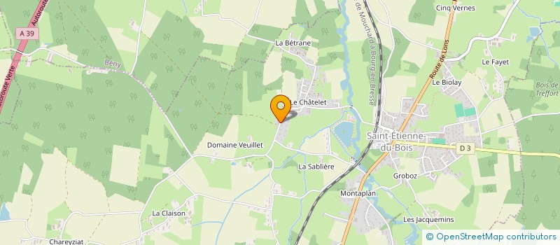 localisation de l'entreprise PHILAGUE à SAINT-ETIENNE-DU-BOIS
