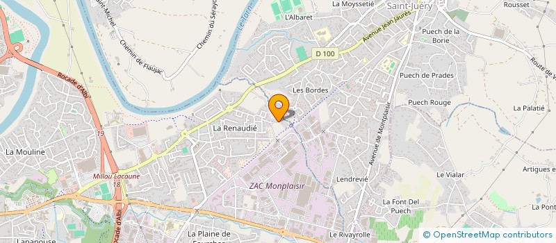 localisation de l'entreprise PHILAIRU à ALBI