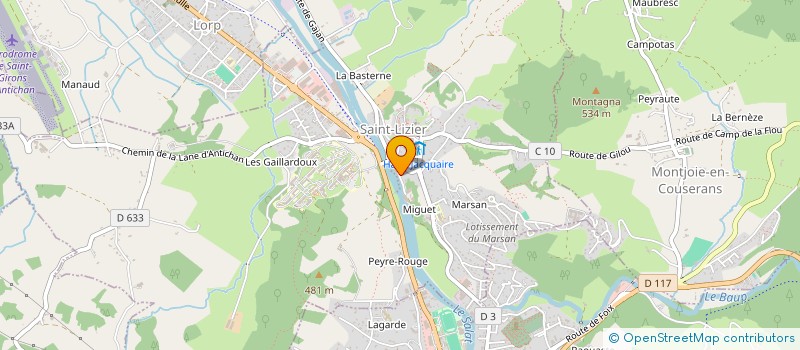 localisation de l'entreprise PHILANA à SAINT-LIZIER