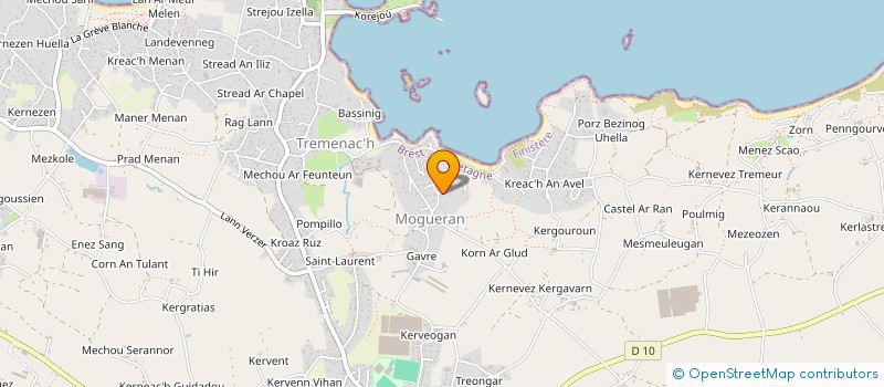 localisation de l'entreprise PHILAND  PLOUGUERNEAU