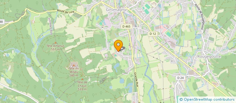 localisation de l'entreprise PHILAND  GIROMAGNY