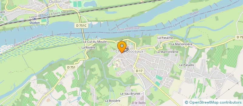 localisation de l'entreprise PHILANNE  CHAMPTOCEAUX