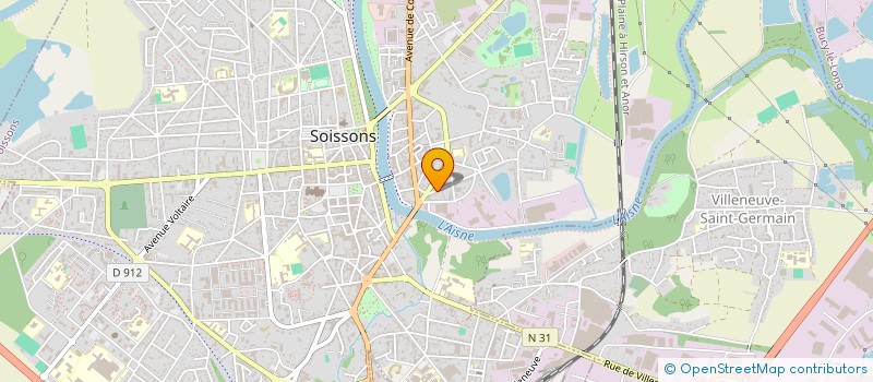 localisation de l'entreprise PHILANTHROPES à SOISSONS