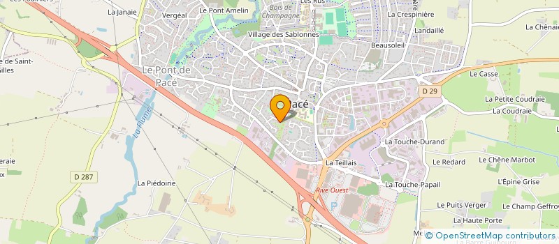 localisation de l'entreprise PHILAPOSTEL BRETAGNE à PACE