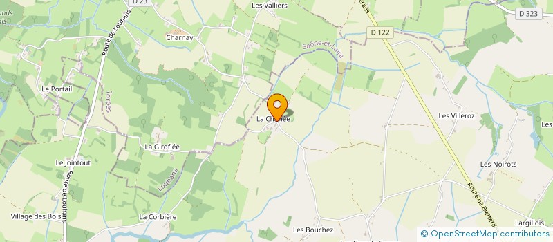 localisation de l'entreprise PHILART'MONIE  CHAPELLE-VOLAND