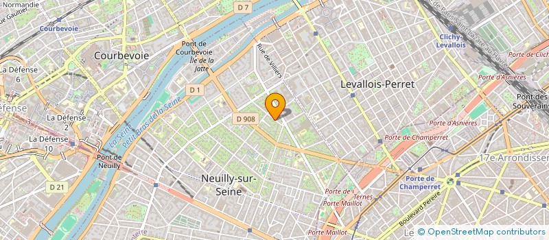 localisation de l'entreprise PHILAU à NEUILLY-SUR-SEINE