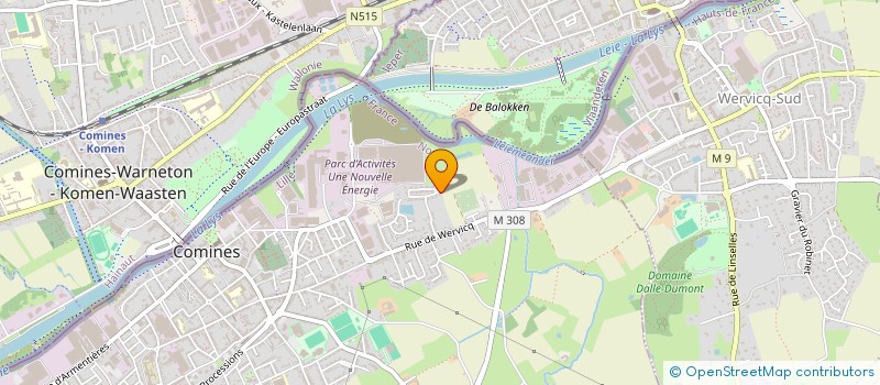 localisation de l'entreprise PHILAU  COMINES