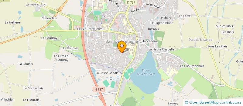 localisation de l'entreprise PHILAU CORP.  BAIN-DE-BRETAGNE