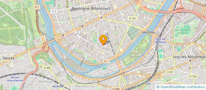 localisation de l'entreprise PHILAU IMMOBILIER à BOULOGNE-BILLANCOURT