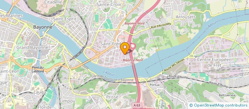 localisation de l'entreprise PHILAUMAFRA à BAYONNE