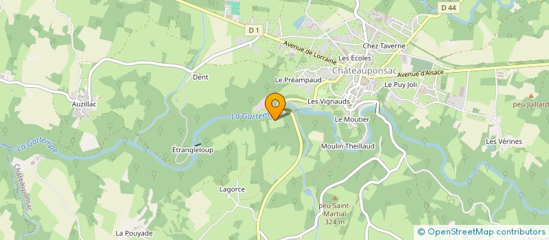 localisation de l'entreprise PHILAURAL à LIMOGES