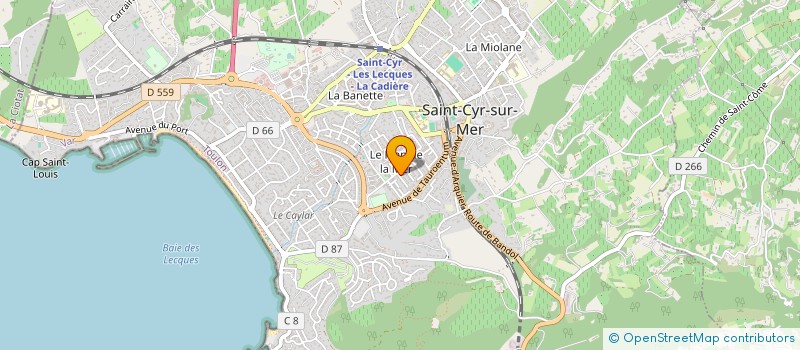 localisation de l'entreprise PHILBAB à SAINT-CYR-SUR-MER