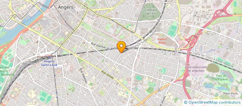 localisation de l'entreprise PHILBEN à ANGERS