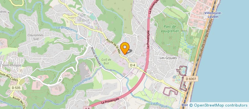 localisation de l'entreprise PHILBERN  BIOT
