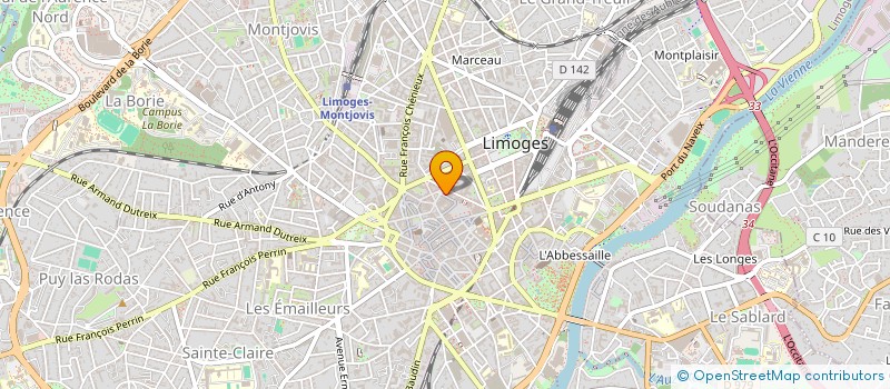 localisation de l'entreprise PHILCAT V à LIMOGES