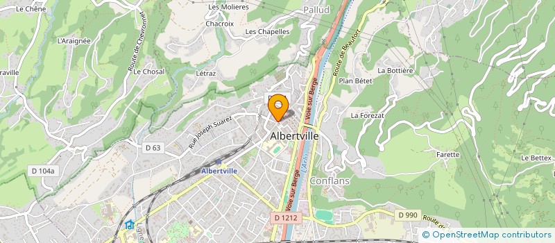 localisation de l'entreprise PHILCHAUSS à ALBERTVILLE