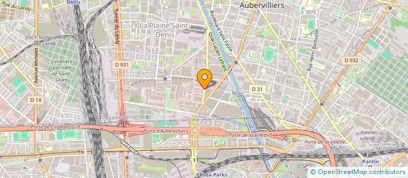 localisation de l'entreprise PHILCO  AUBERVILLIERS