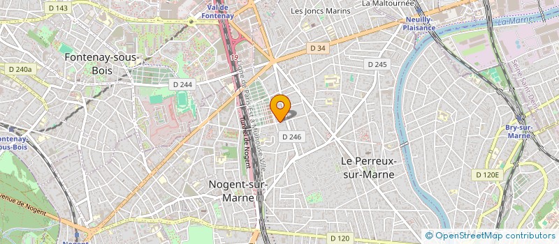 localisation de l'entreprise PHILCOM à LE PERREUX-SUR-MARNE