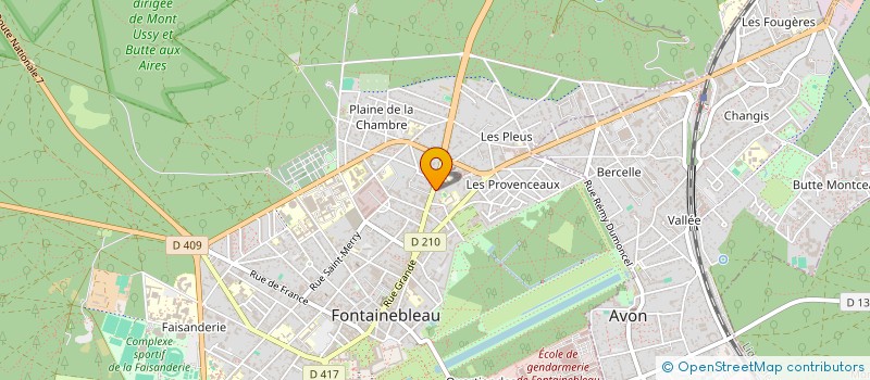 localisation de l'entreprise PHILCOR à FONTAINEBLEAU