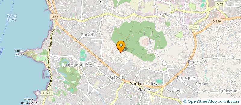 localisation de l'entreprise PHILCRIS IMMOBILIER à SIX-FOURS-LES-PLAGES