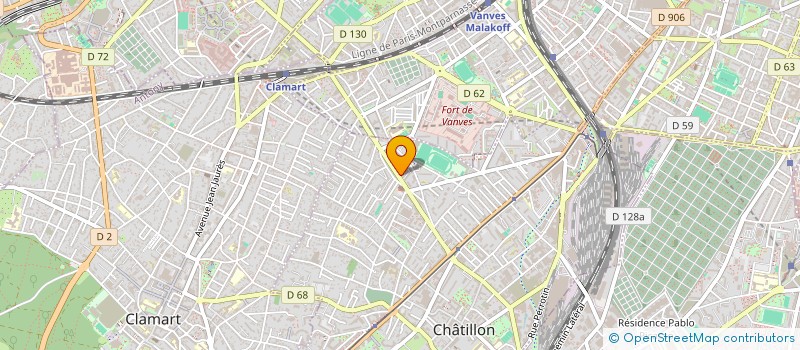 localisation de l'entreprise PHILEA 92  CHATILLON