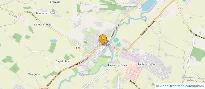 localisation de l'entreprise PHILEA COURTAGE  LOMBEZ