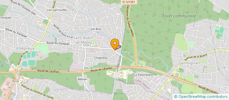 localisation de l'entreprise PHILEAS 33 HABITAT  SAINT-AUBIN-DE-MEDOC