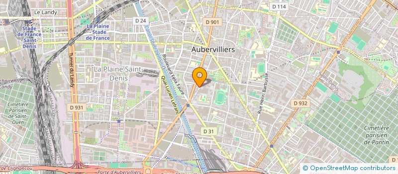 localisation de l'entreprise PHILEAS ESTATE à AUBERVILLIERS