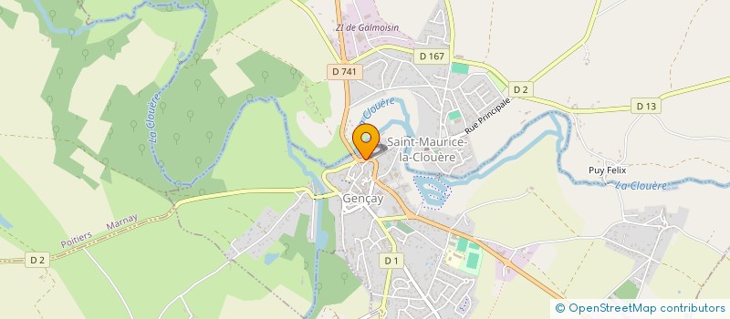 localisation de l'entreprise PHILEAS INVEST  SAINT-MAURICE-LA-CLOUERE