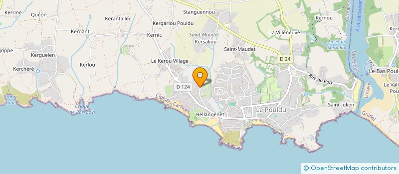 localisation de l'entreprise PHILEAS LOUNGE à CLOHARS-CARNOET
