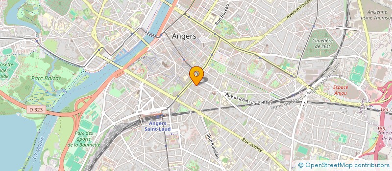 localisation de l'entreprise PHILEAS VITRINE à ANGERS