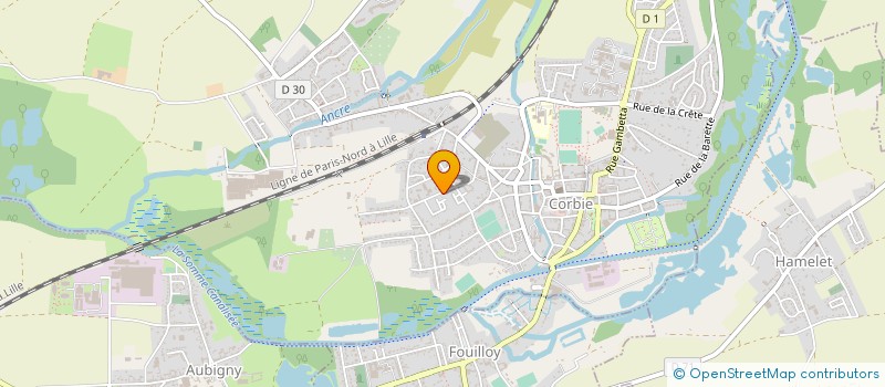 localisation de l'entreprise PHILELEC 80 à CORBIE