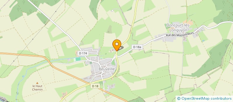 localisation de l'entreprise PHILEMIL  BEUVEILLE